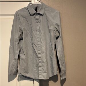 lululemon athletica Blue Casual Button Down Shirt